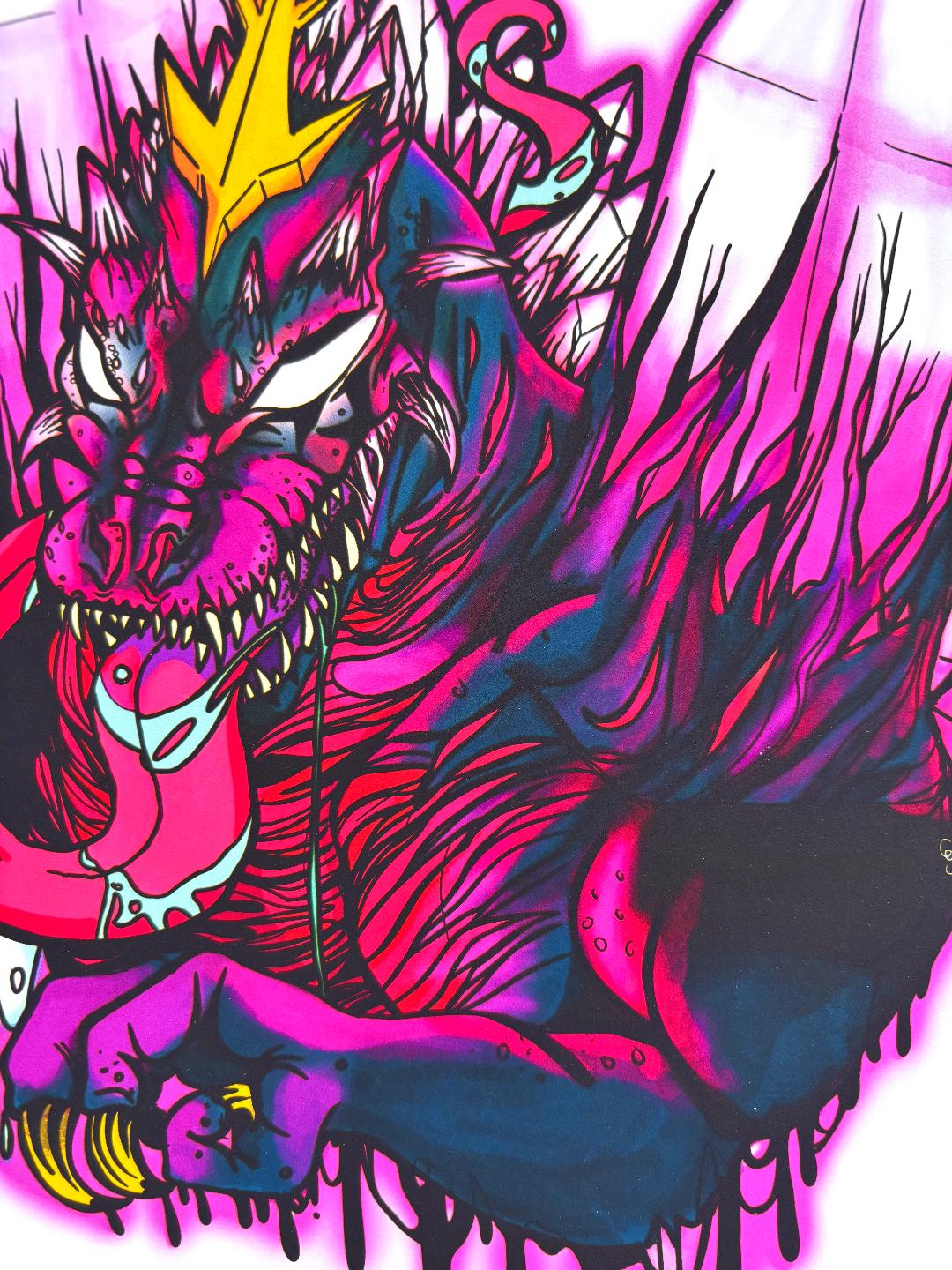 Venom Space Godzilla Print 11x8.5in
