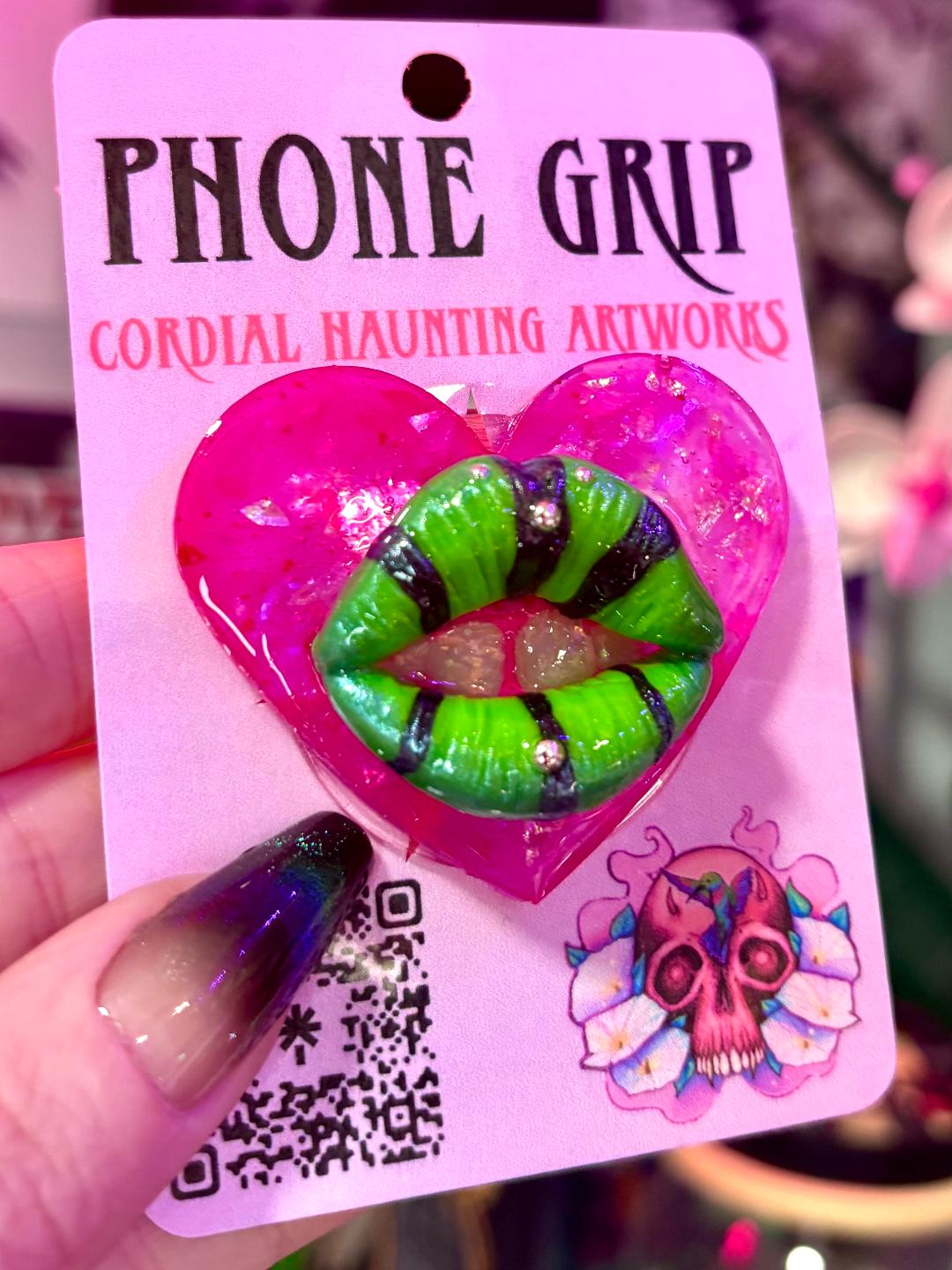 Phone Grip 'Zebra Lips'