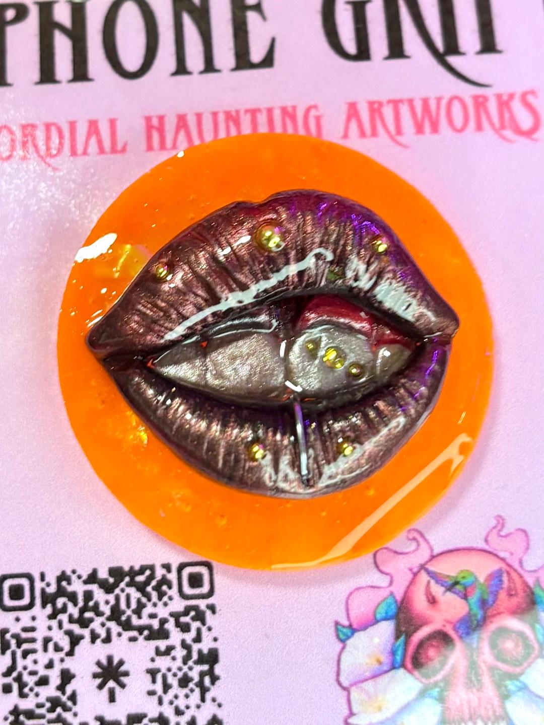 Phone Grip 'Bronze Lips'