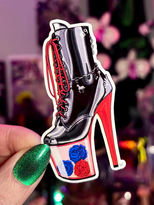 Deftones Heels Sticker 3in