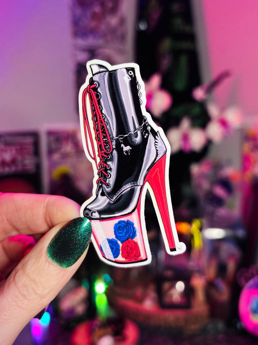 Deftones Heels Sticker 3in