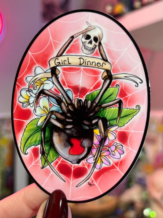 Girl Dinner Sticker