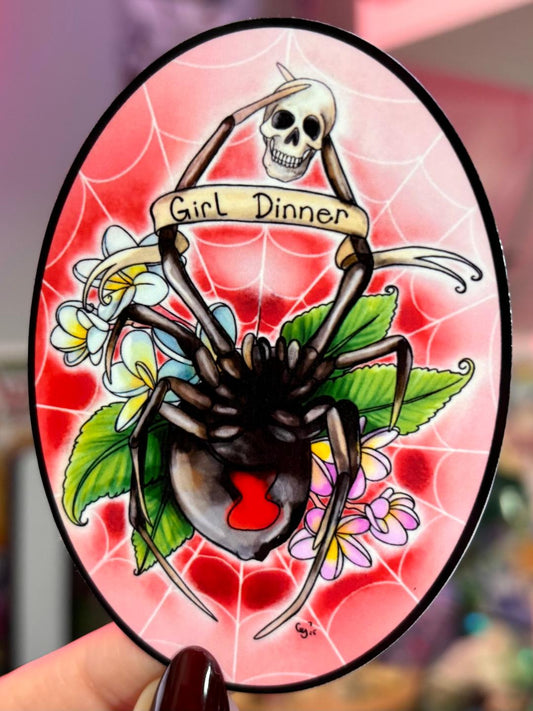 Girl Dinner Sticker