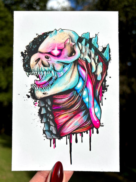 Godzilla Print 4x6in