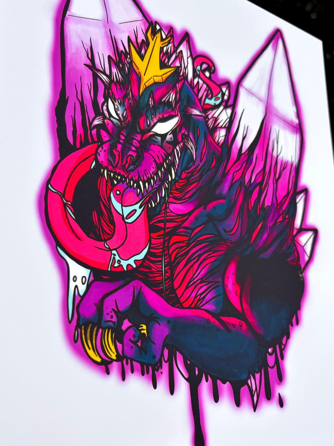 Venom Space Godzilla Print 11x8.5in
