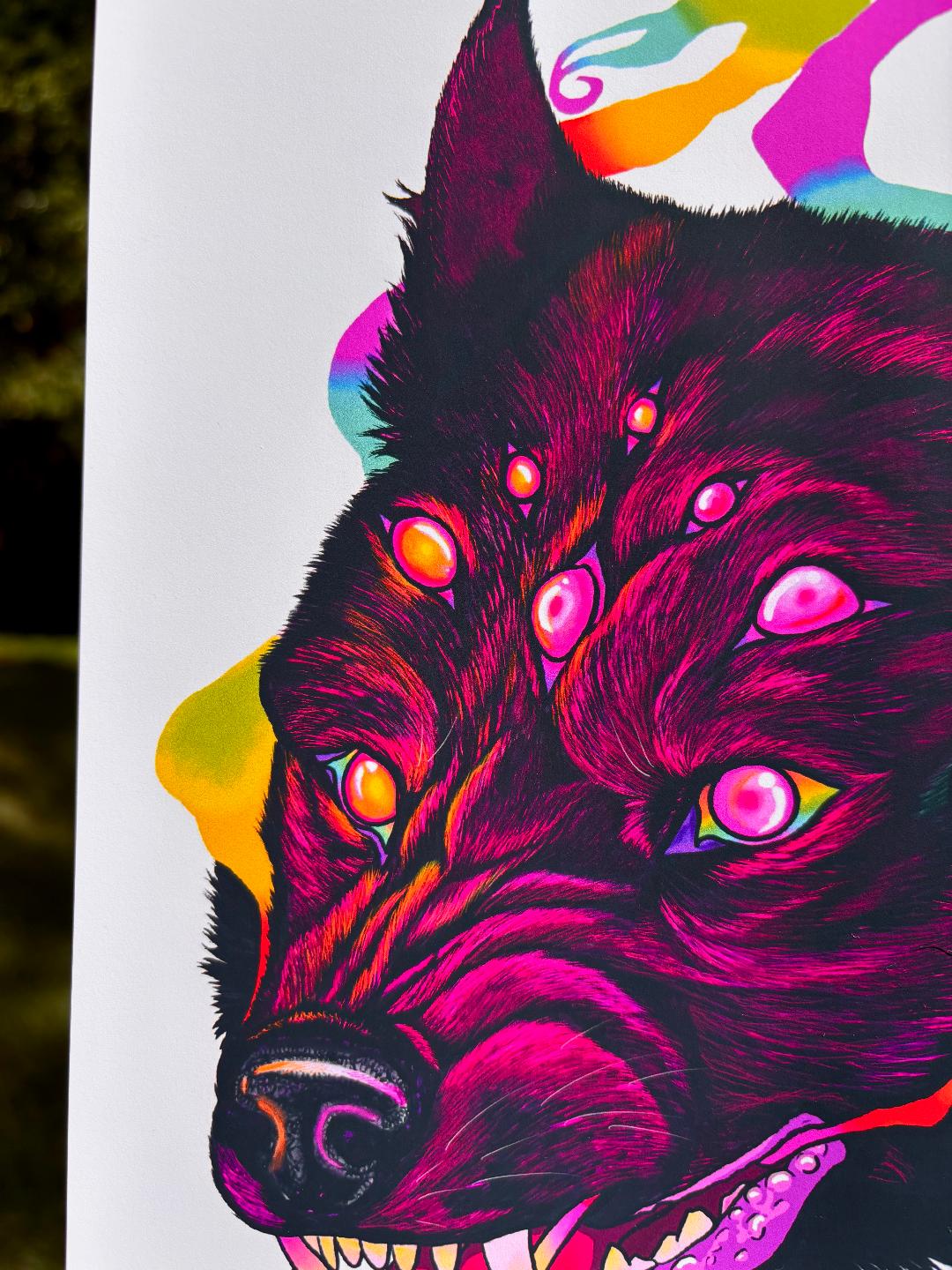 Spider Wolf Print 11x8.5in