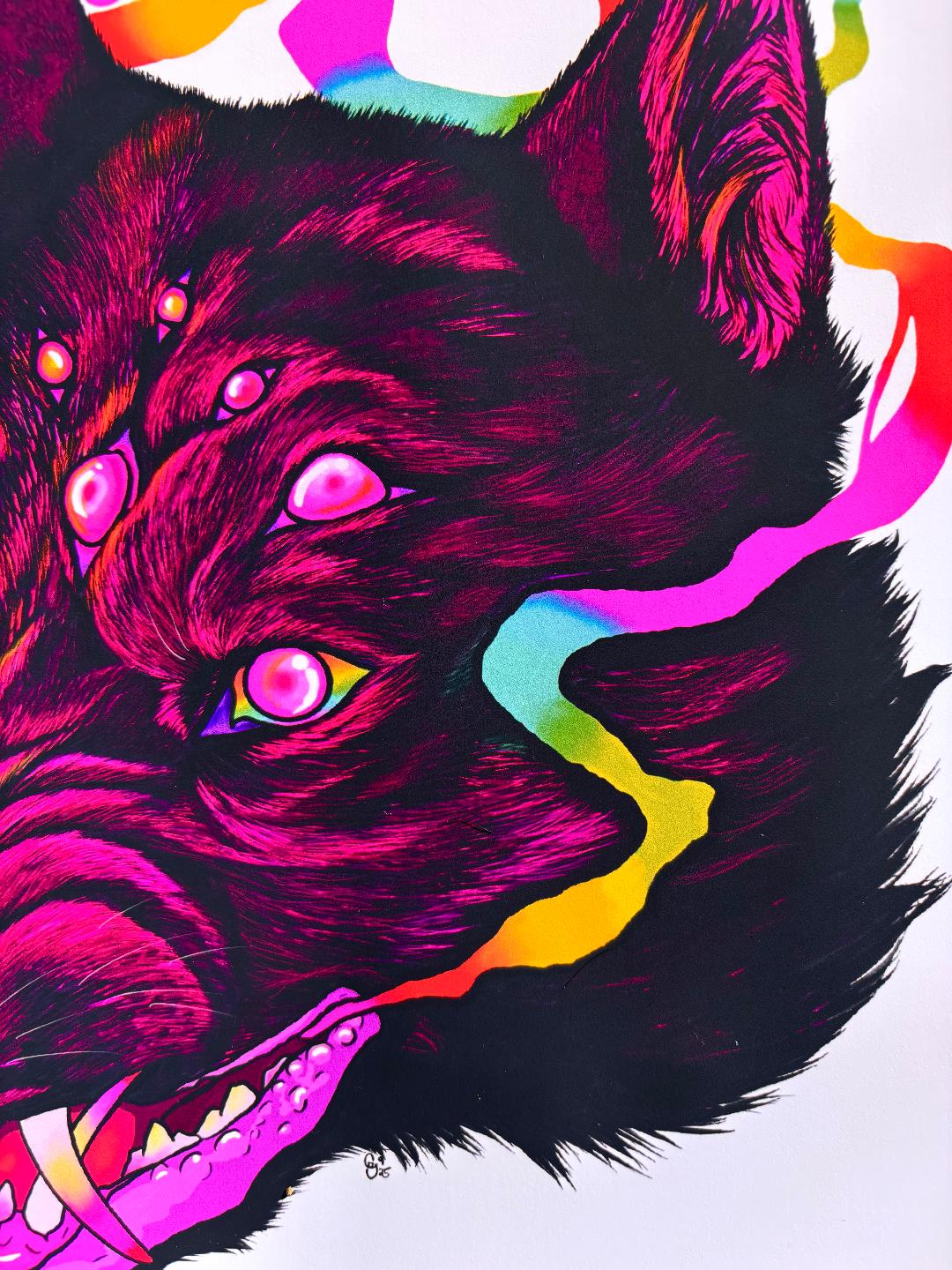 Spider Wolf Print 11x8.5in