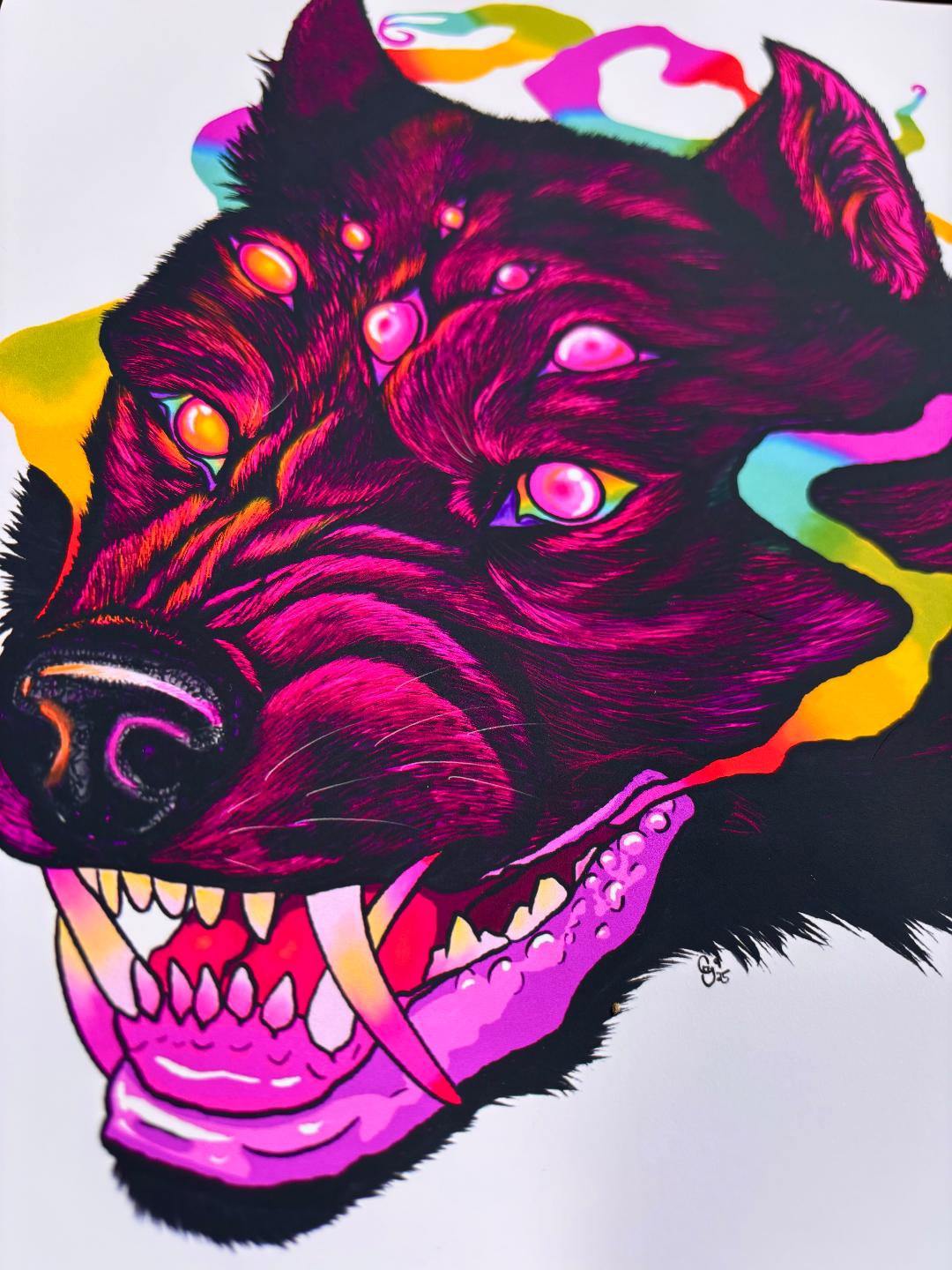 Spider Wolf Print 11x8.5in
