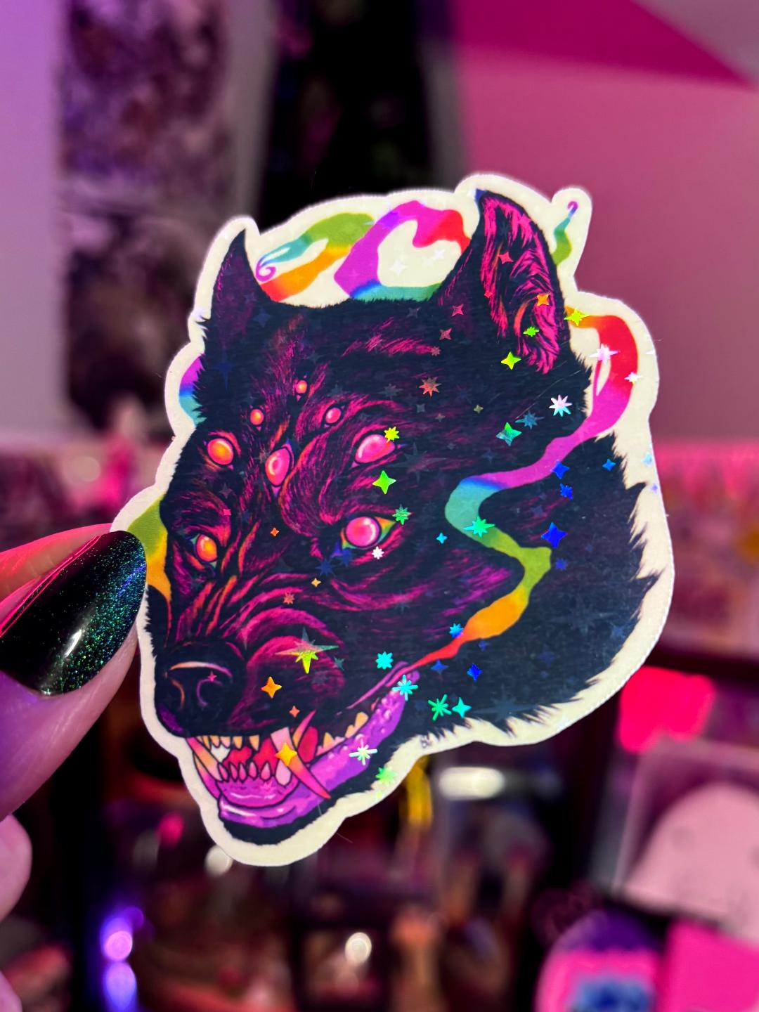 Spider Wolf 3in Sticker