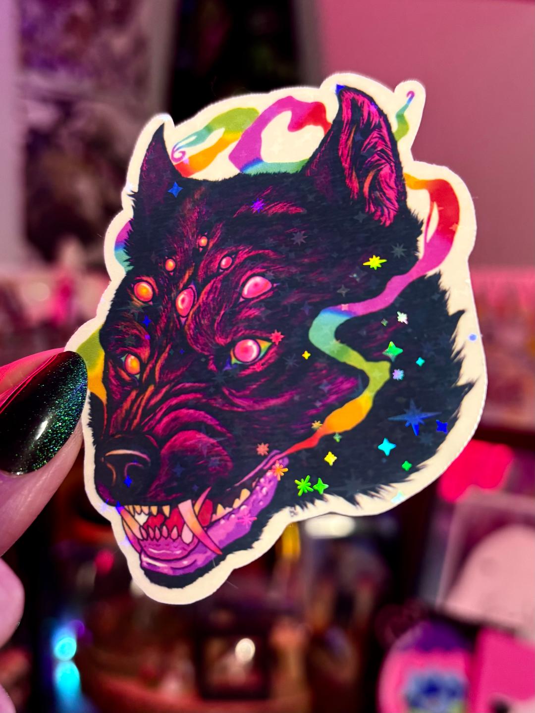 Spider Wolf 3in Sticker