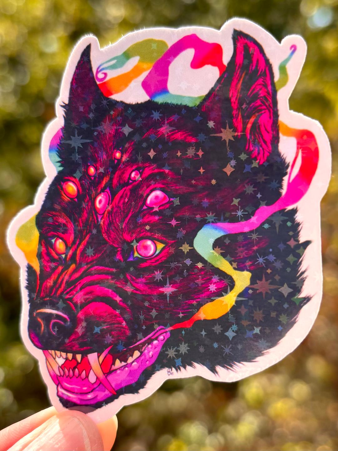 Spider Wolf 3.5in Sticker Holo