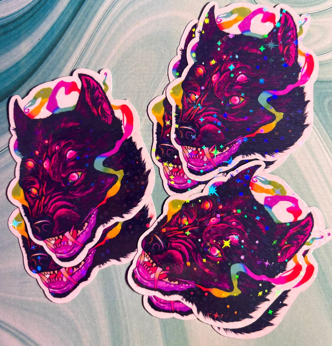 Spider Wolf 3.5in Sticker Holo