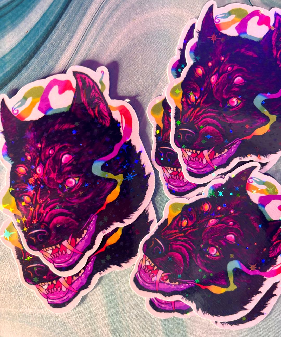 Spider Wolf 3.5in Sticker Holo