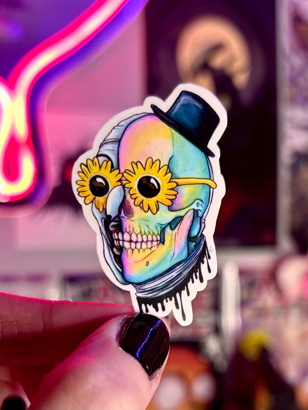 Skull Clown Sticker