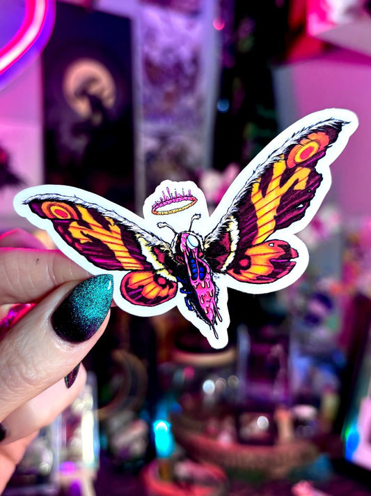 Kaiju Moth Sticker