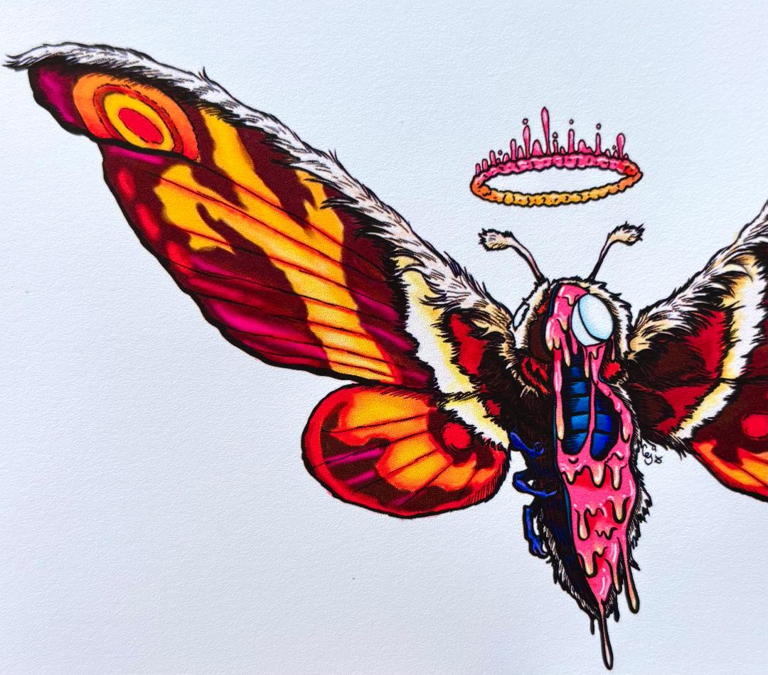 Queen Mothra Print 4x6in