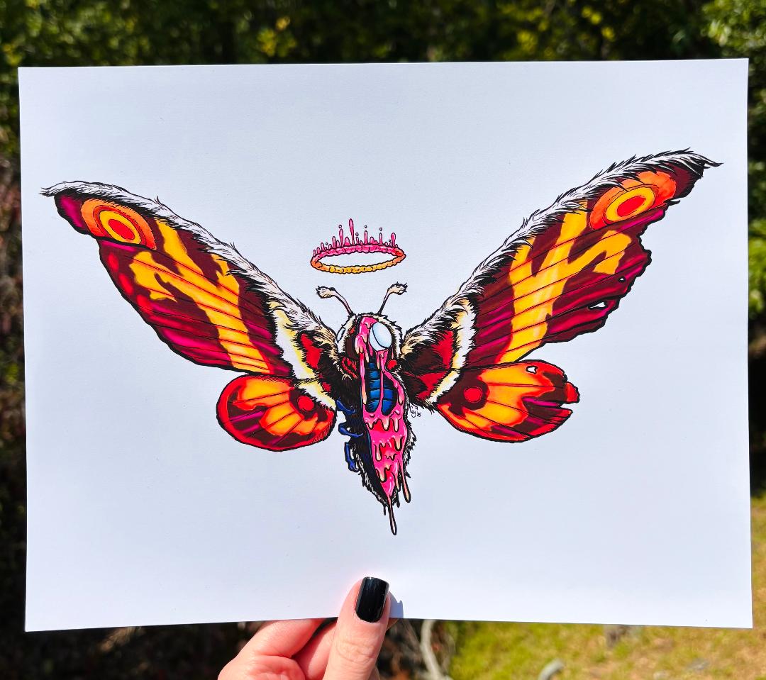 Queen Mothra Print 11x8.5in