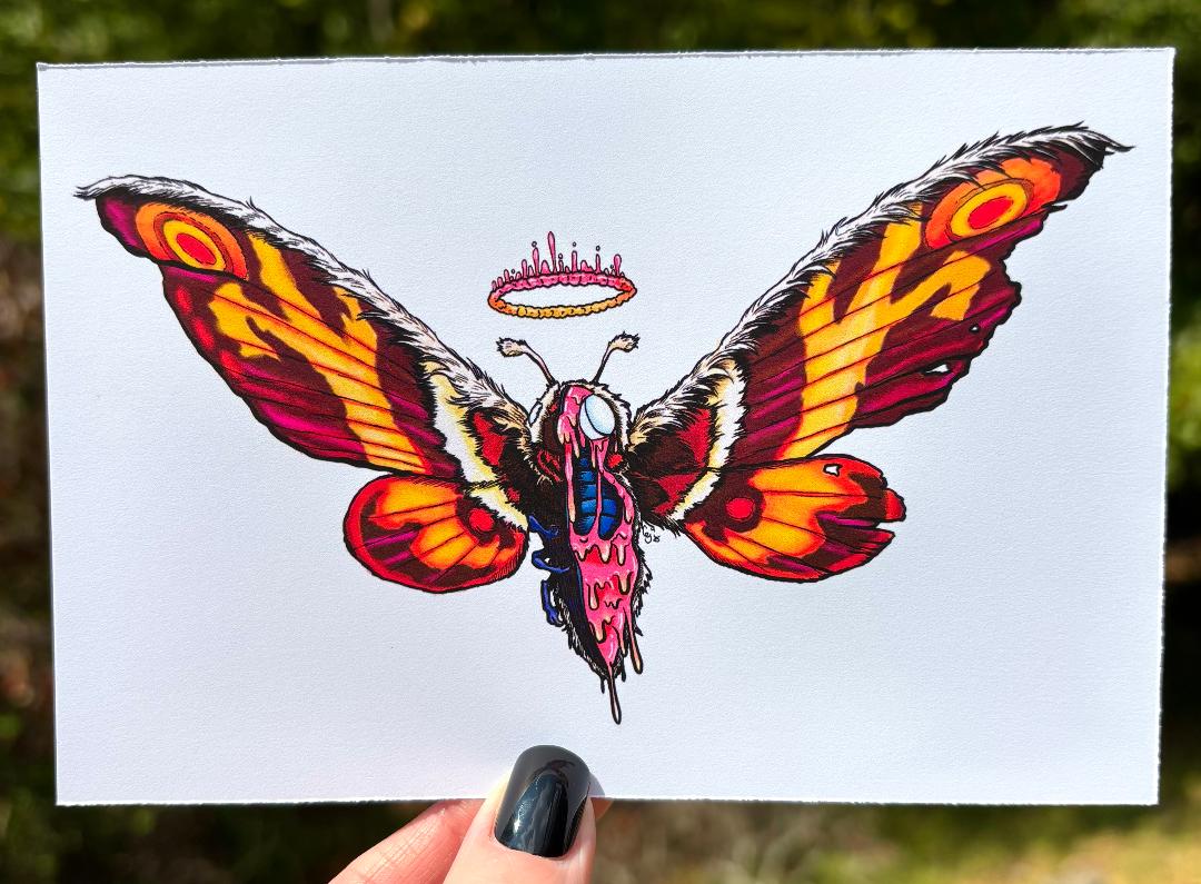 Queen Mothra Print 4x6in