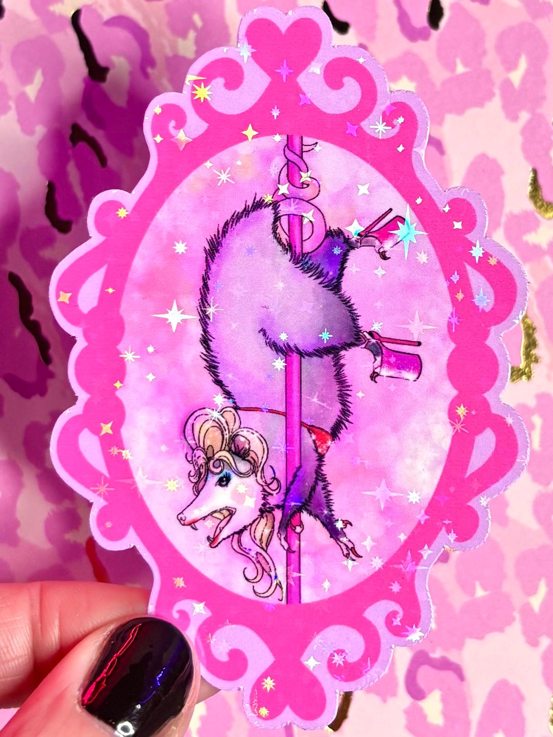 Opossum Dancer Sticker