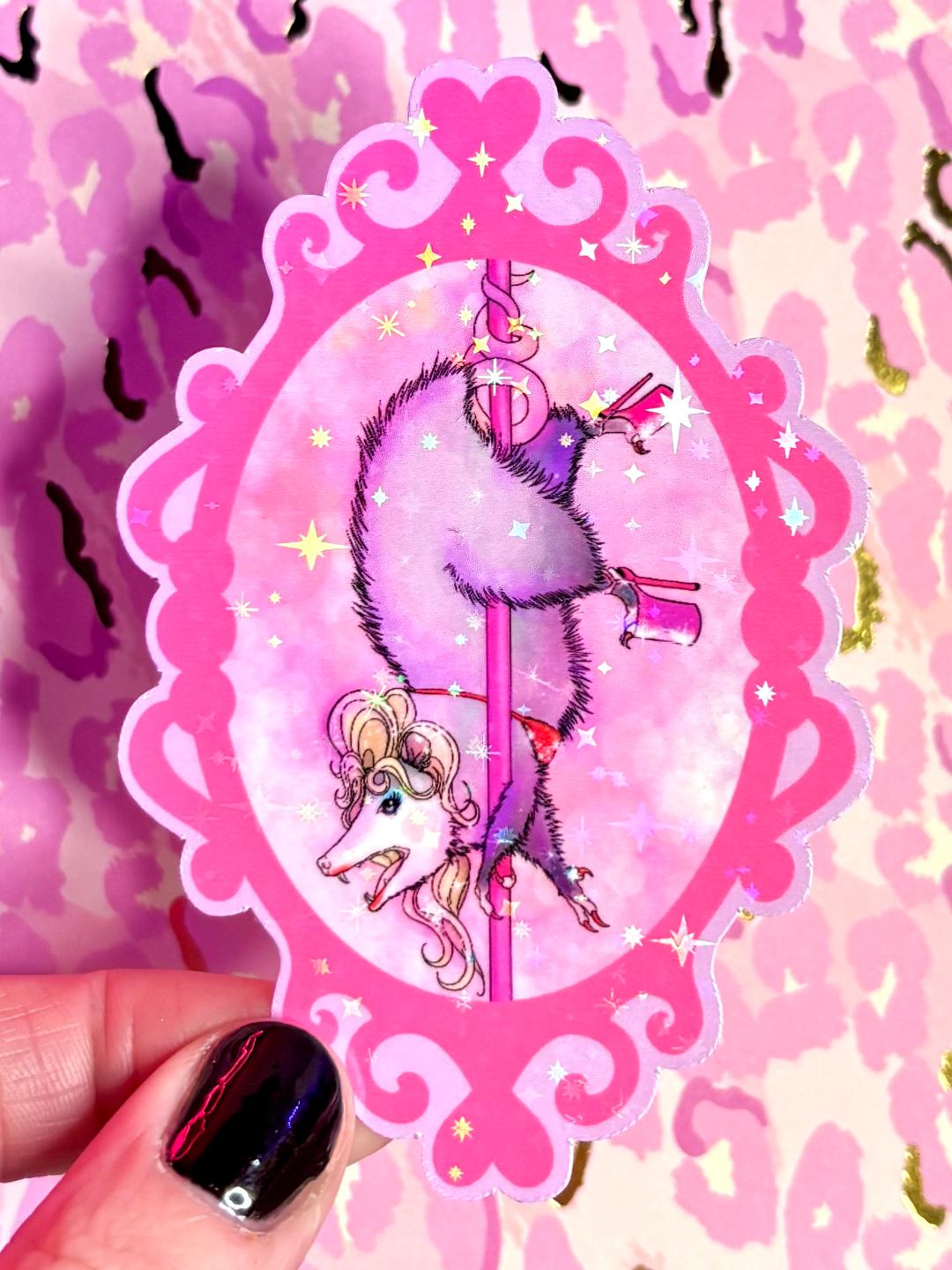 Opossum Dancer Sticker