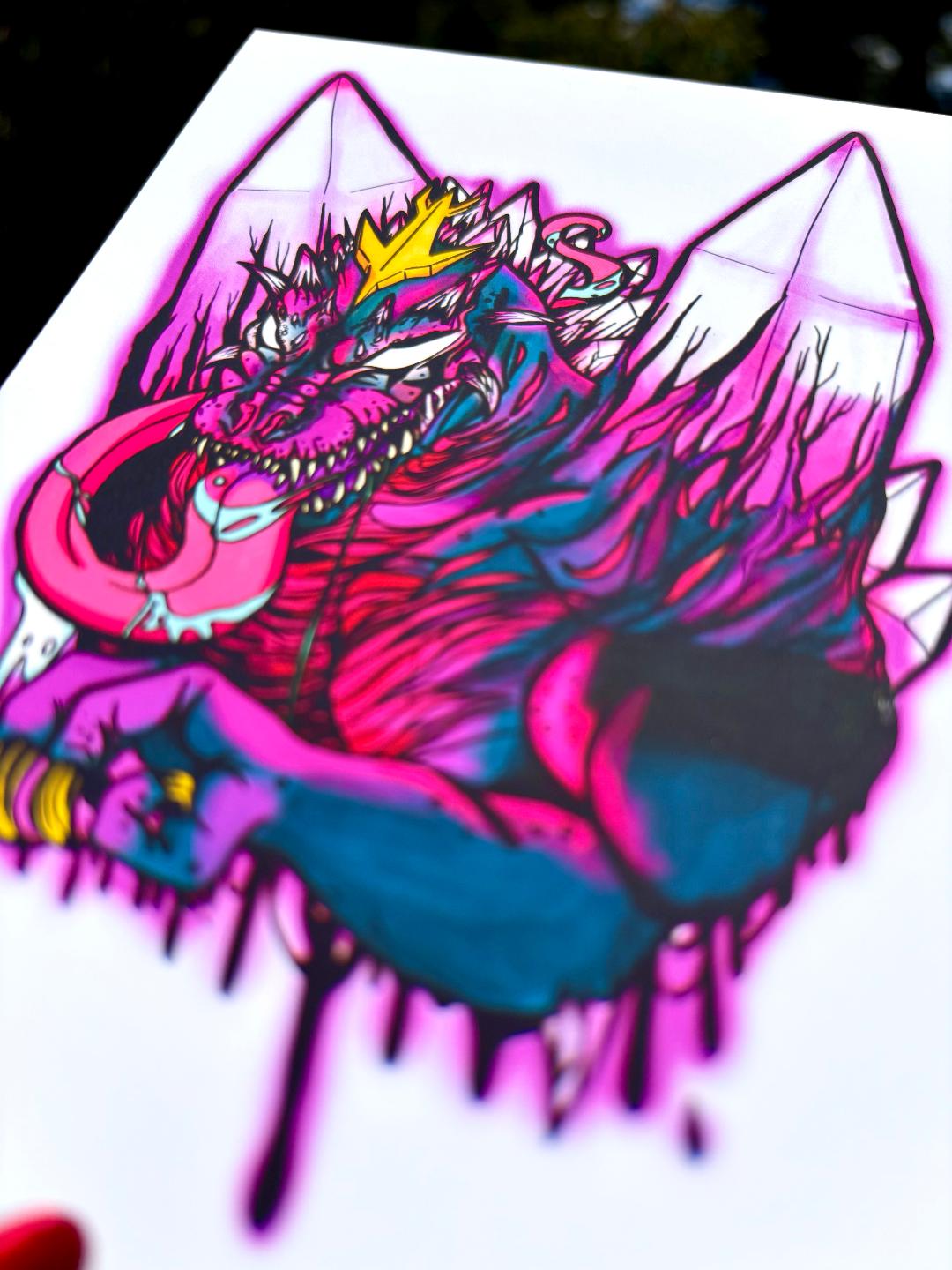 Venom Space Godzilla 4x6in Print