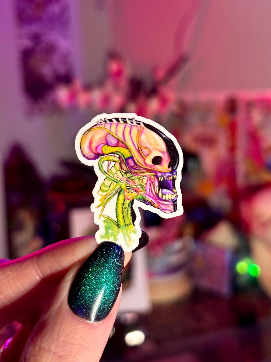 Mini Xenomorph Sticker