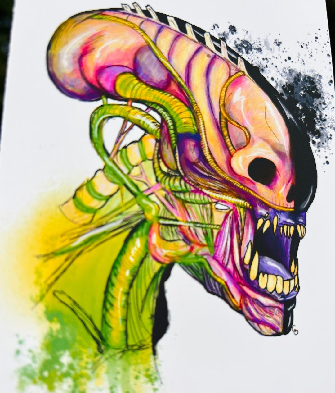 Xenomorph Print 4x6in