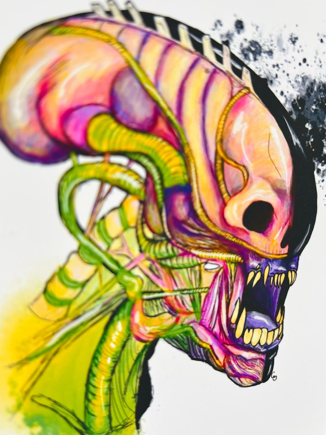 Xenomorph Print 4x6in
