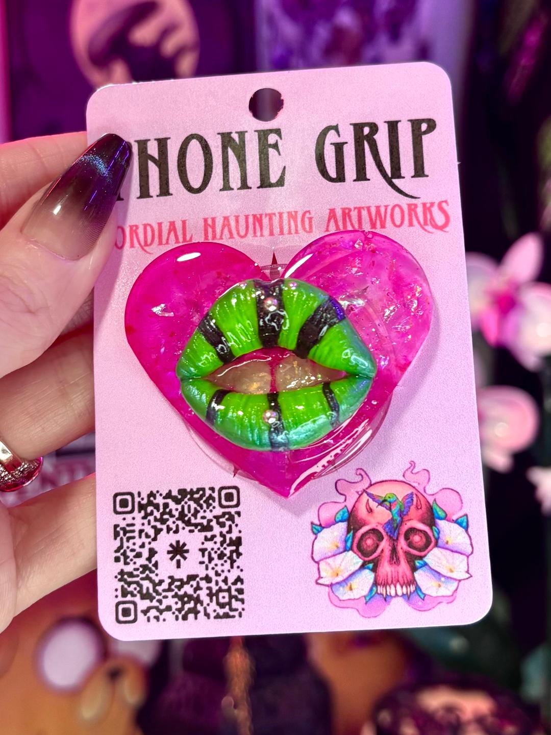 Phone Grip 'Zebra Lips'
