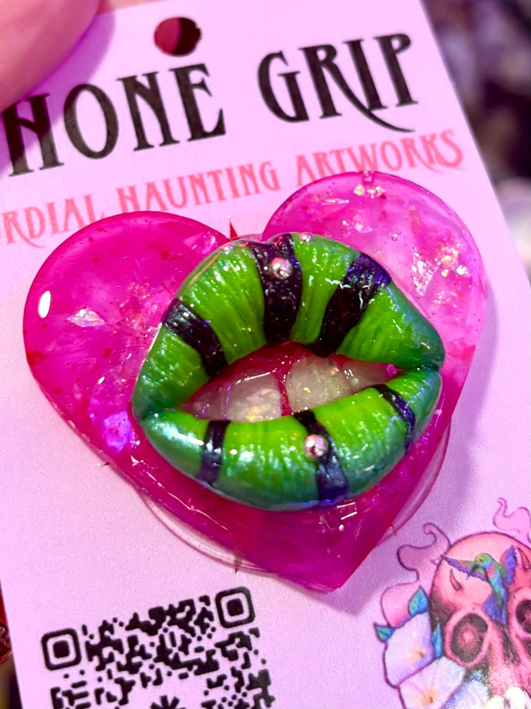 Phone Grip 'Zebra Lips'