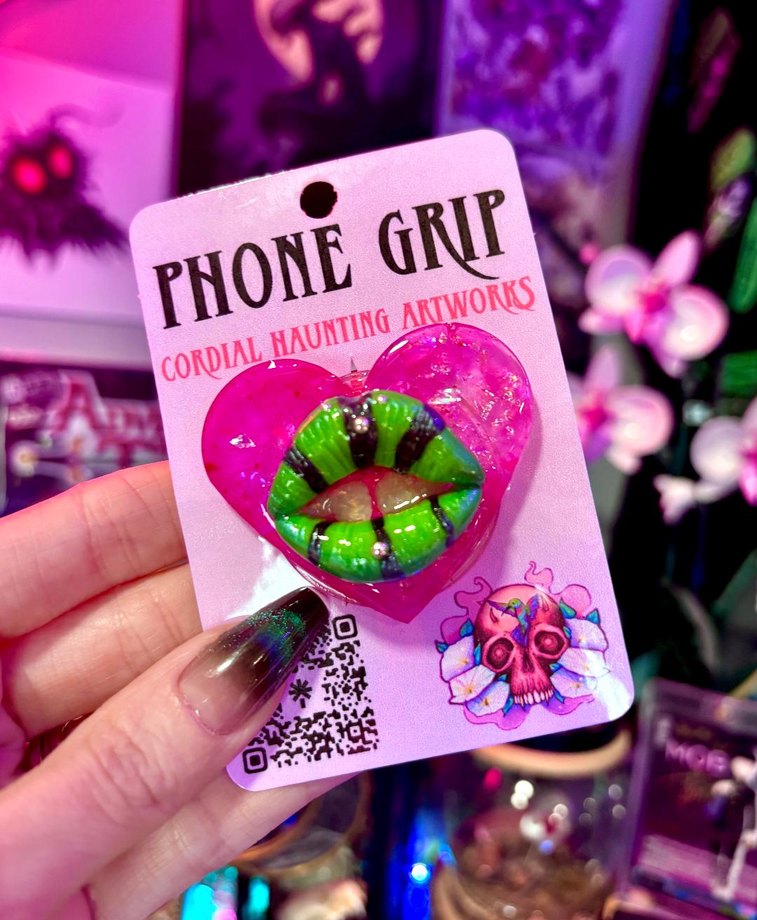 Phone Grip 'Zebra Lips'